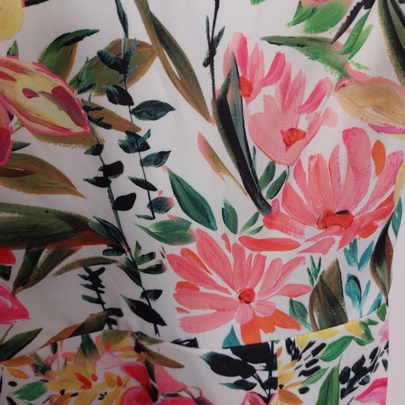 Rebecca B. Floral Maxi Dress with Slit, size 4 - Picture 2 of 8